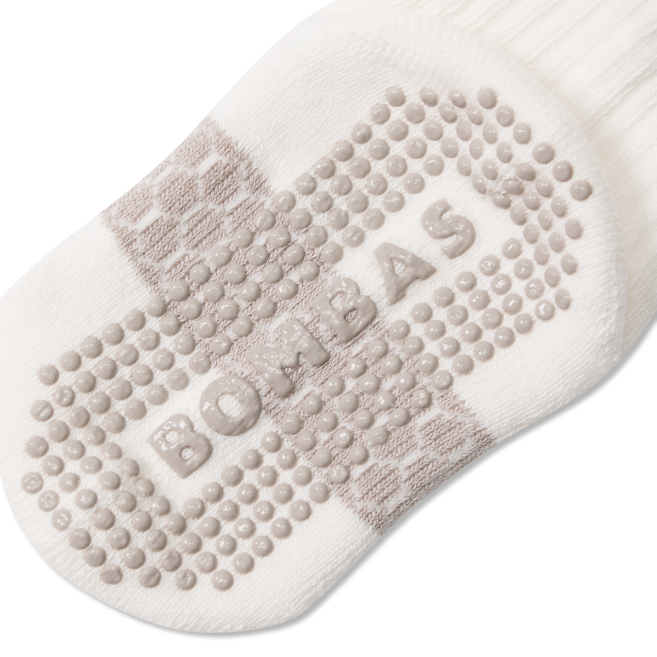 Toddler Solids Gripper Calf Socks - Soft White Detail [8618]