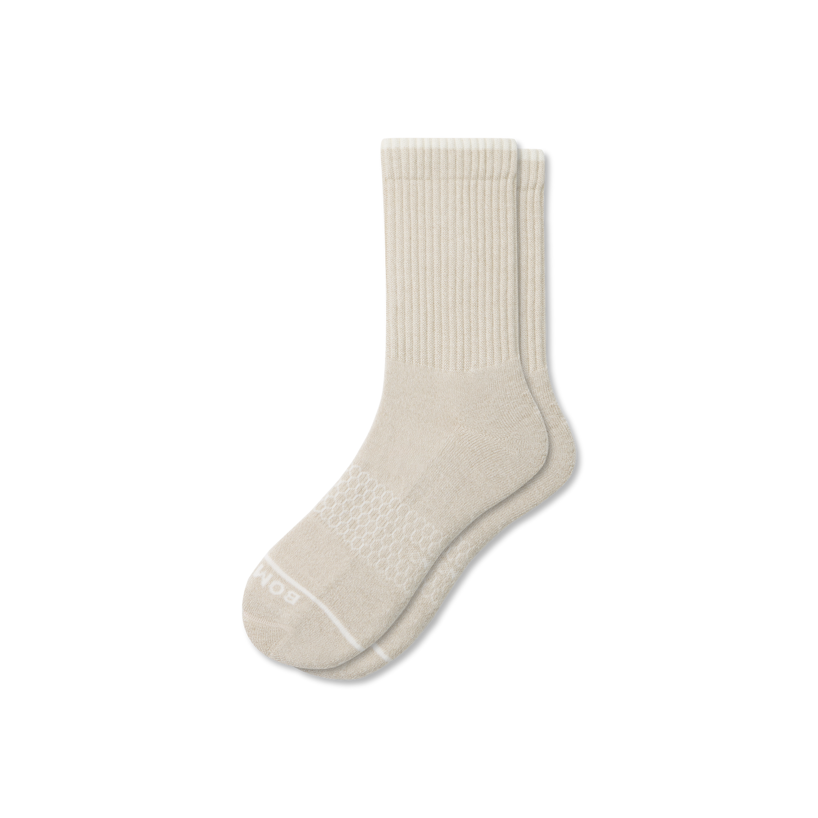 Merino Wool Blend Half Calf Socks - Khaki L [8625]