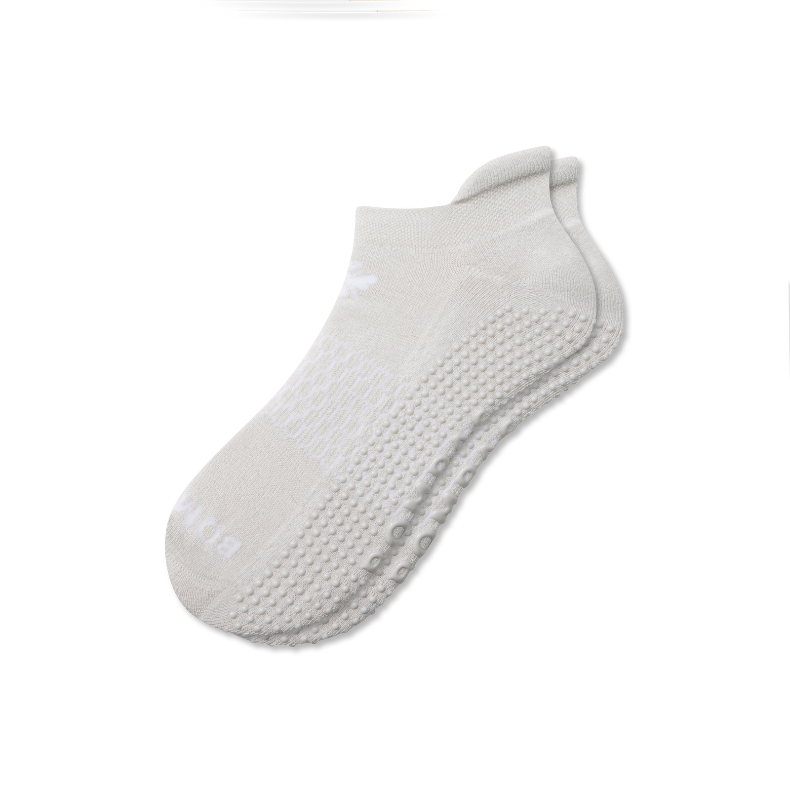 Gripper Ankle Socks - Harbor Grey Soft White L [8629]