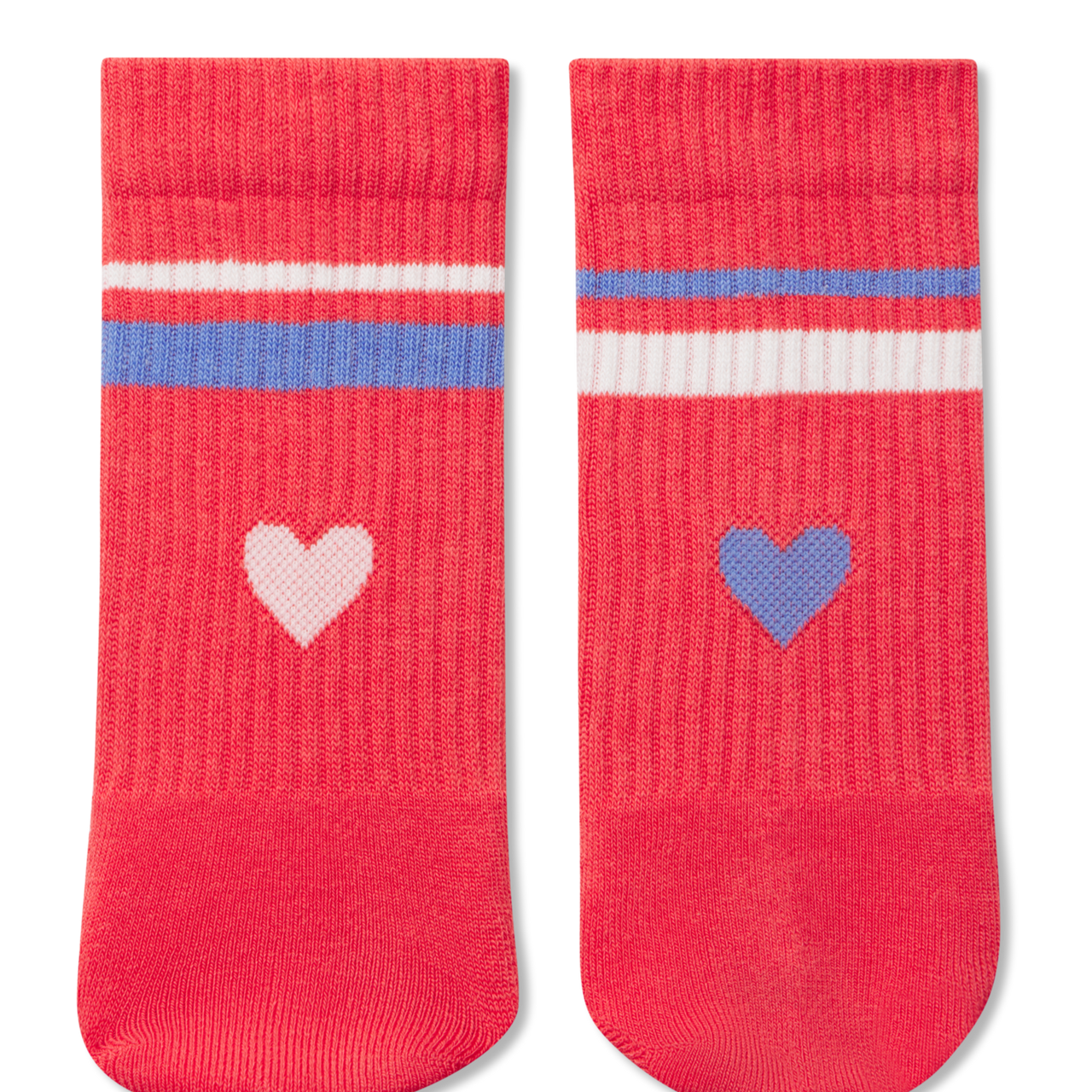 Youth Valentine's Calf Socks - Heirloom Red / Perisky Detail [8648]