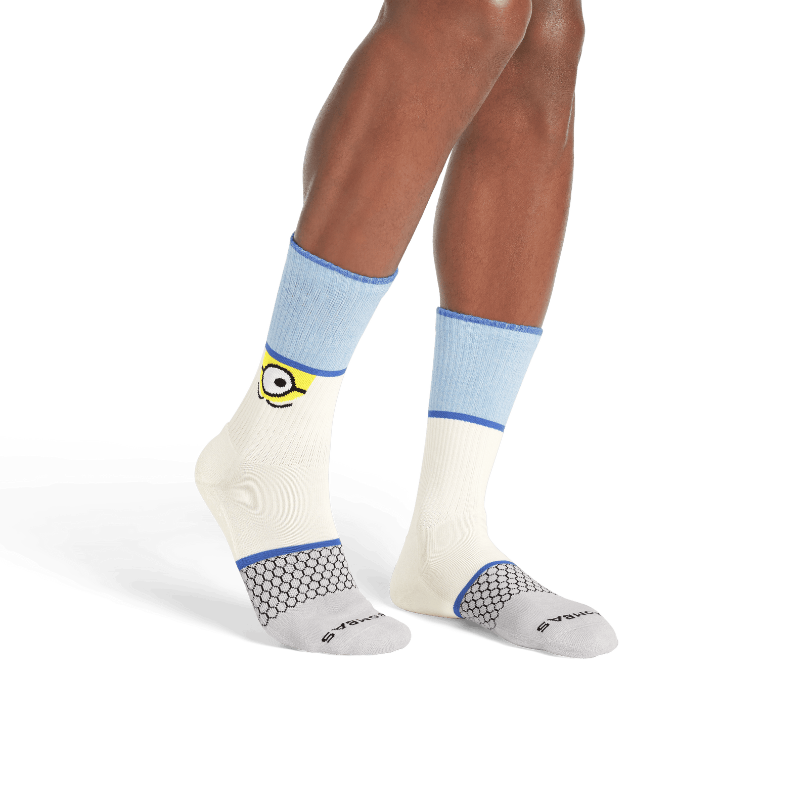 Minions X Bombas Calf Socks - Soft White MO2 [8723]