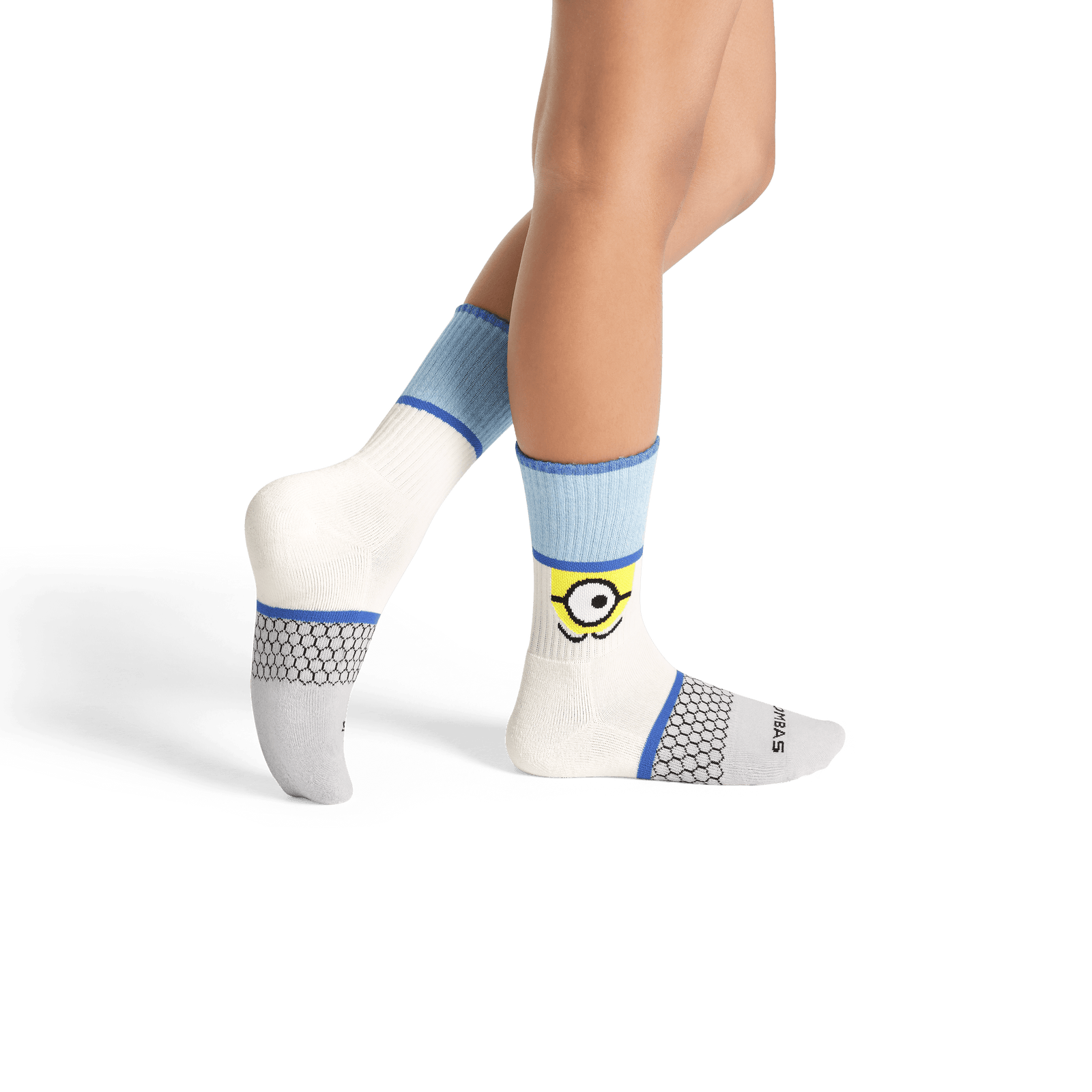 Minions X Bombas Calf Socks - Soft White YO1 [8723]