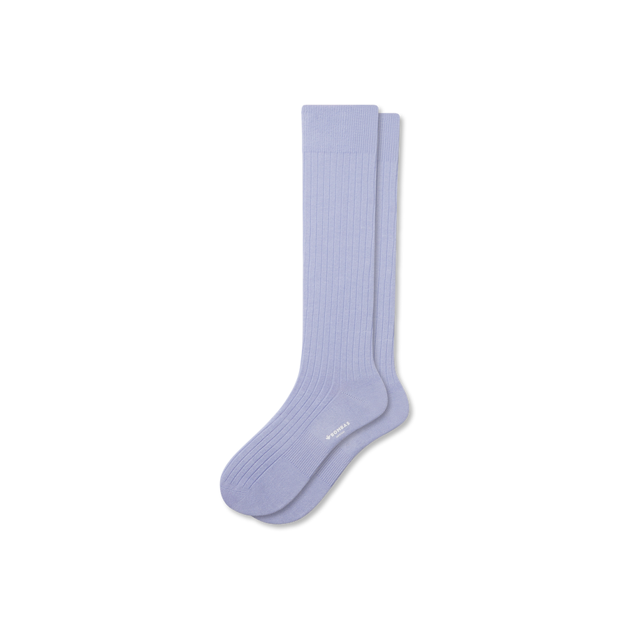Men's Ribbed Dress Over The Calf Socks - Modern Travel Move