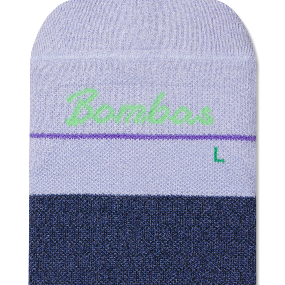 Merino Wool Blend Athletic Quarter Socks - Dawn Blue Detail [8829]