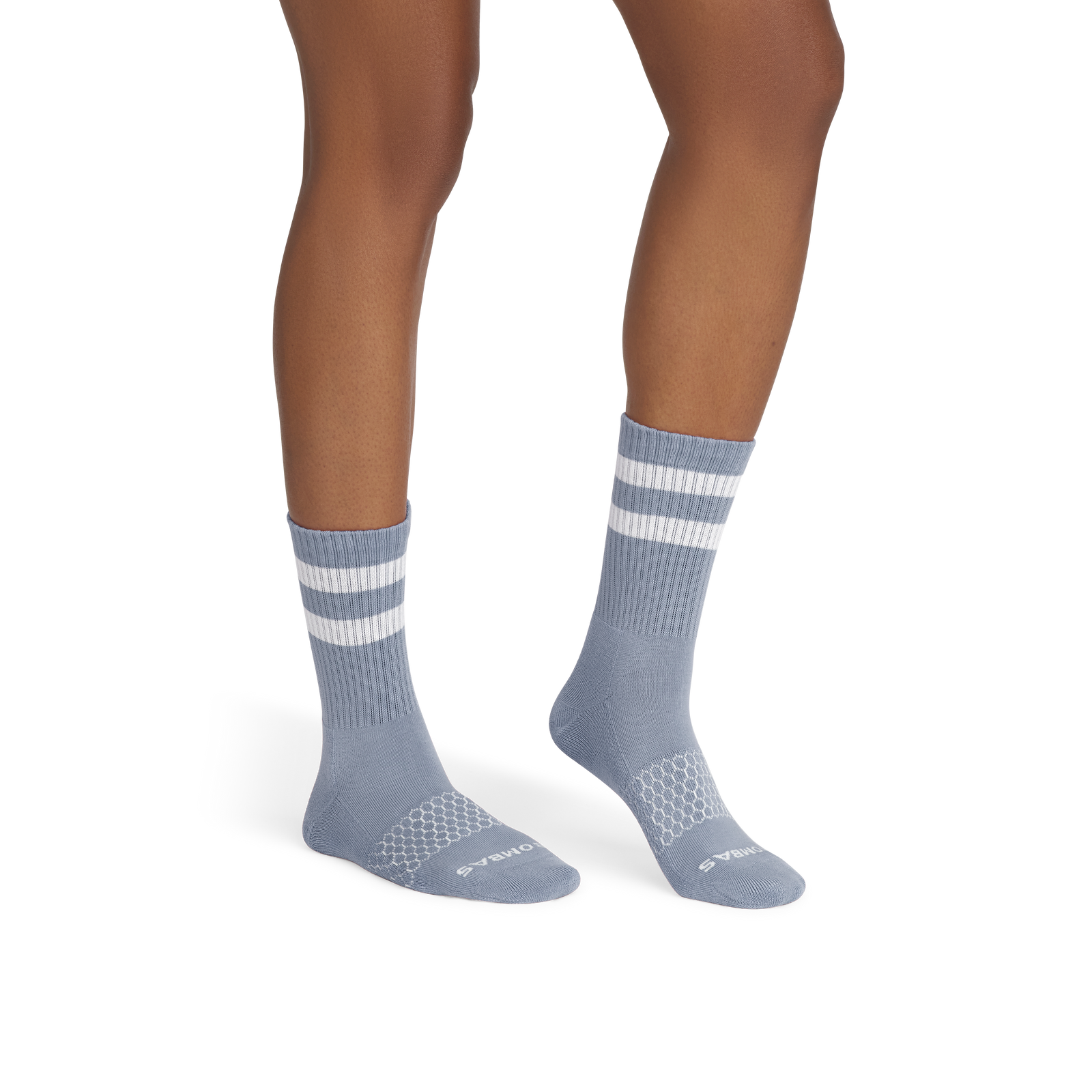Vintage Stripes Half Calf Sock - sky sail blue WO1 [8889]