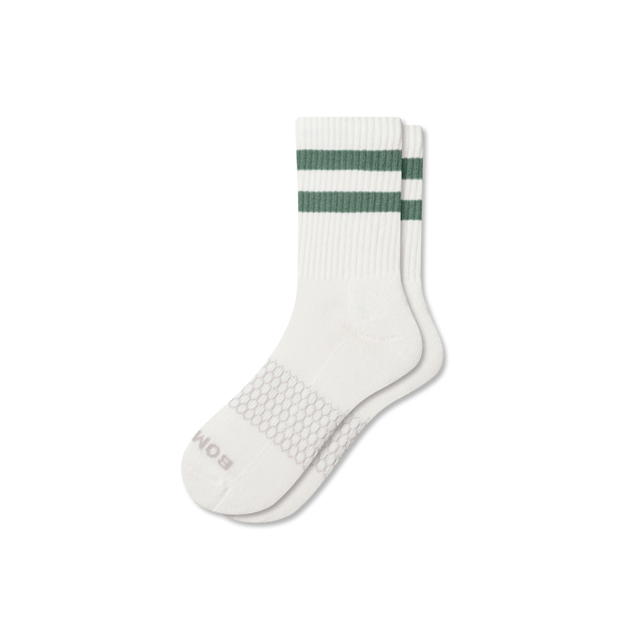 Women's Vintage Stripes Half Calf Socks - Classic Weekend Pair