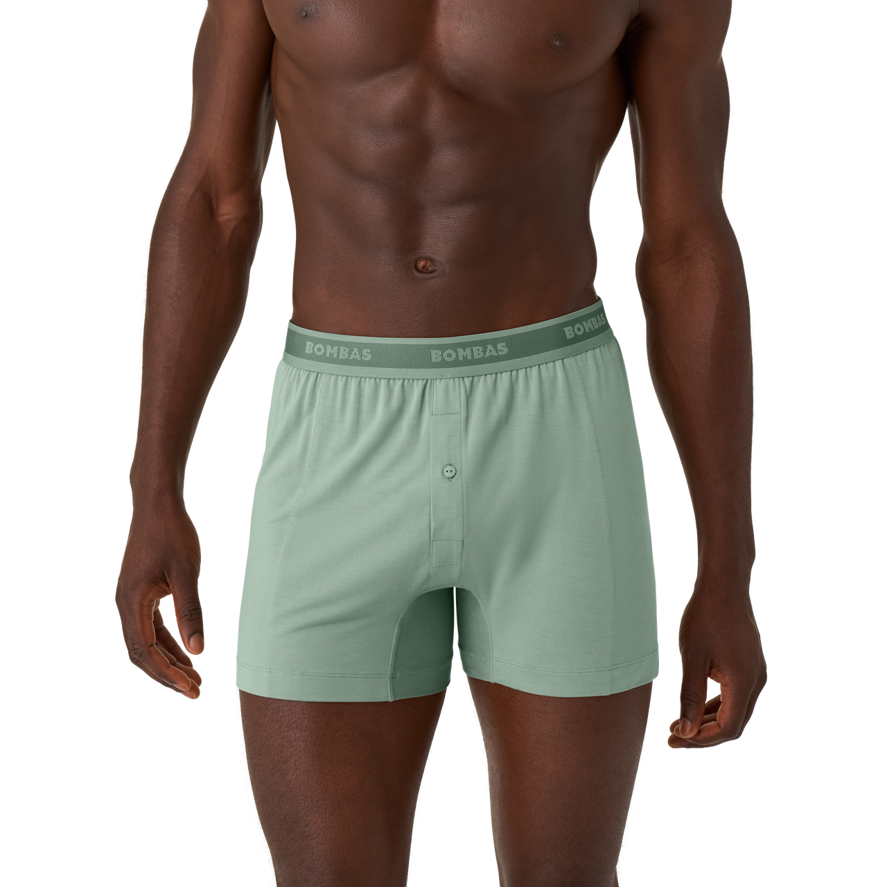 Men's Soft Flex Slim Boxer Short - Easy Sage MO1 [8968]
