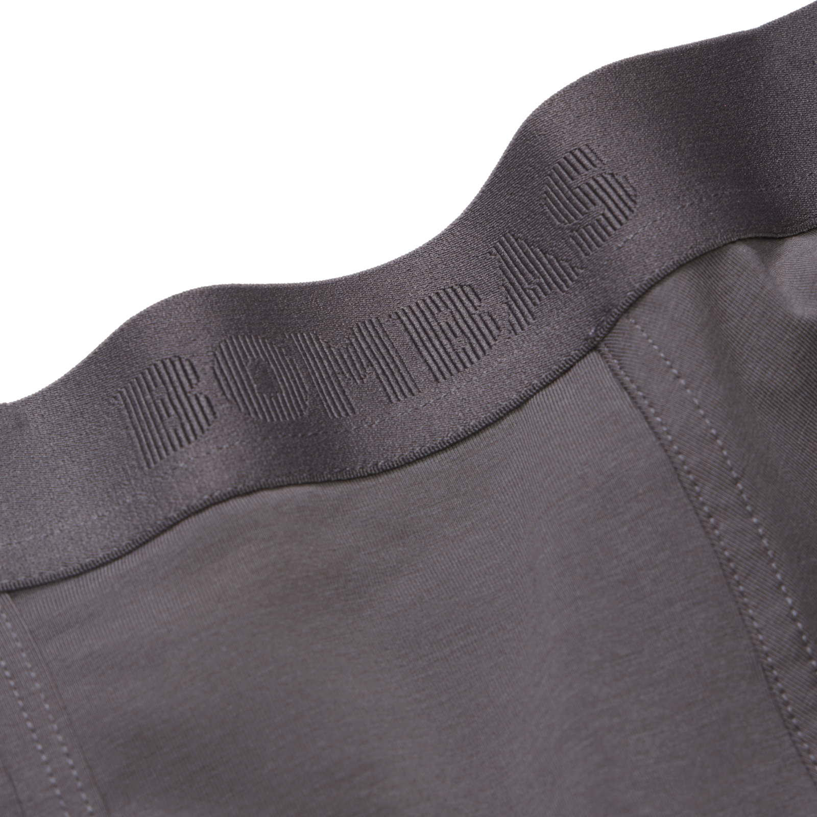 Men's Cotton Modal Blend Long Boxer Brief - Dusty Steel Detail [8969]