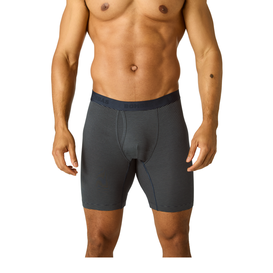 Men's Cotton Modal Blend Long Boxer Brief 8" - Gentle Layer Fit