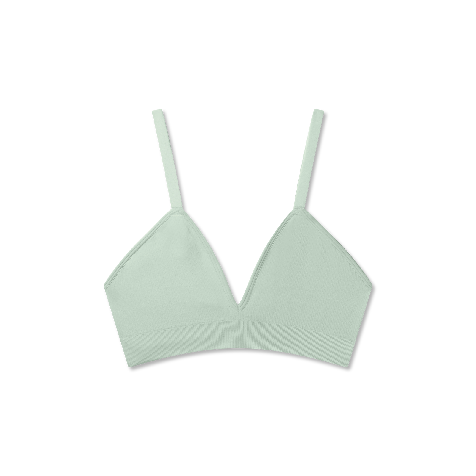 Women's Seamless Triangle Bralette - Mint Foam L [9112]