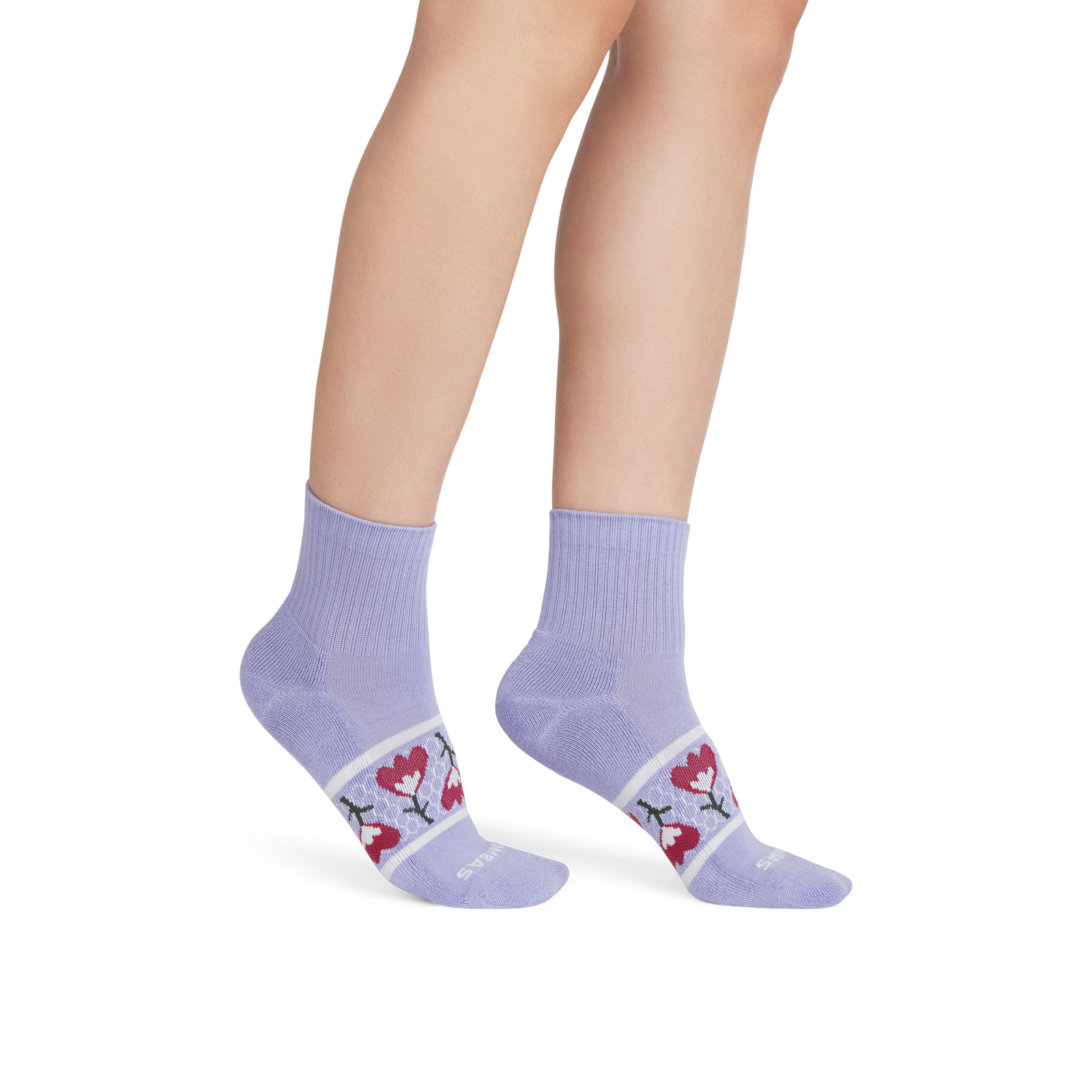 Women's Garden Party Quarter Socks - lavender haze WO1 [9172]