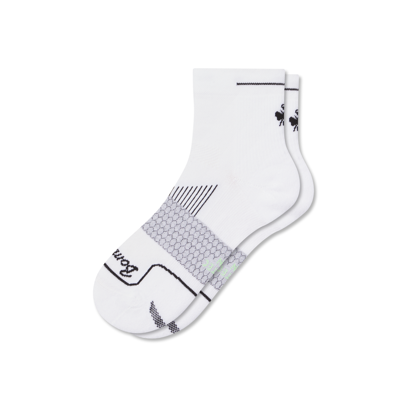 Running Quarter Socks - White L [9270] [2025]