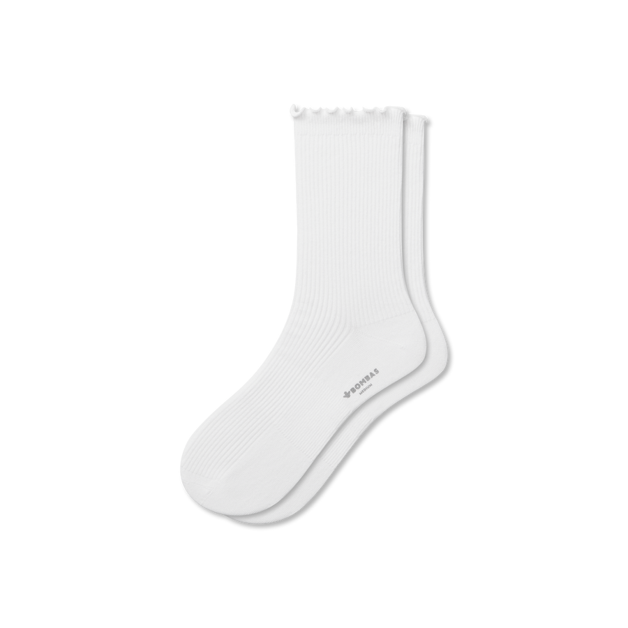 Women's Ruffle Rib Half Calf Socks - Steady Everyday Fit