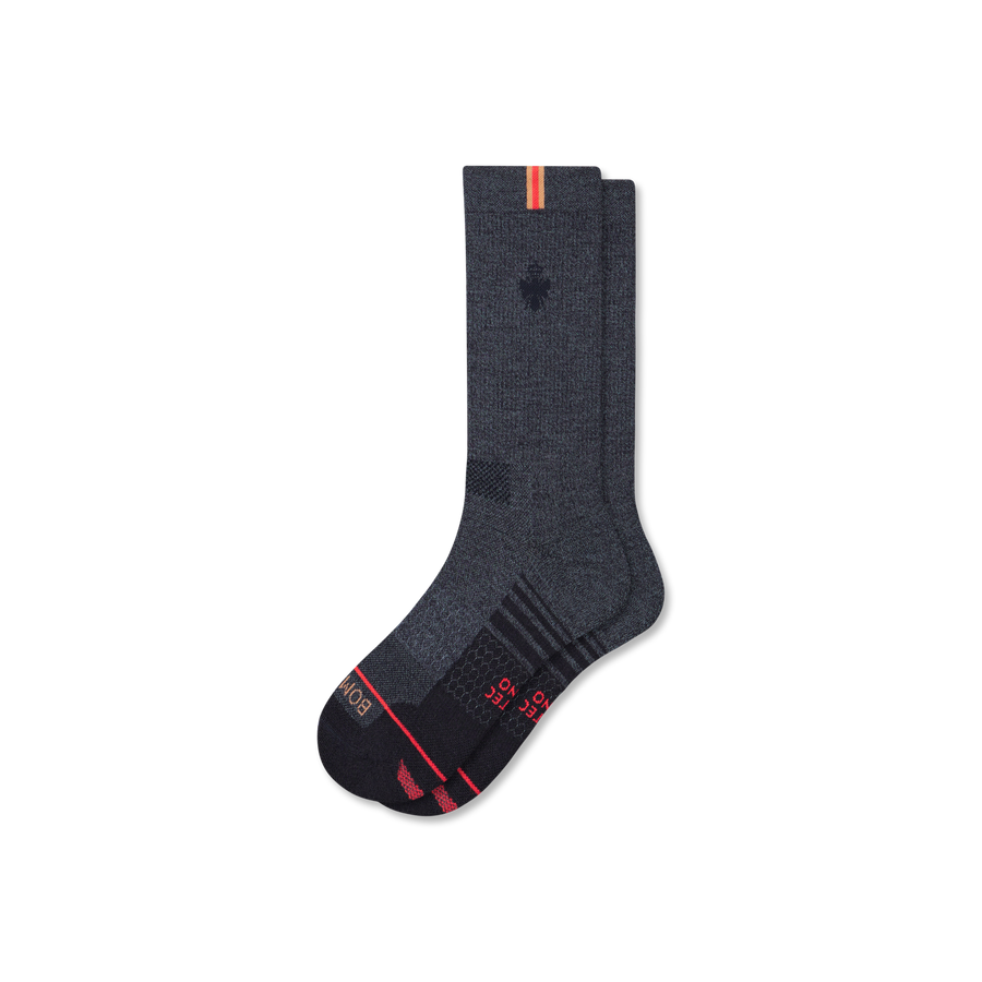 Men's Merino Wool Blend Run Calf Socks - Studio Office Fit