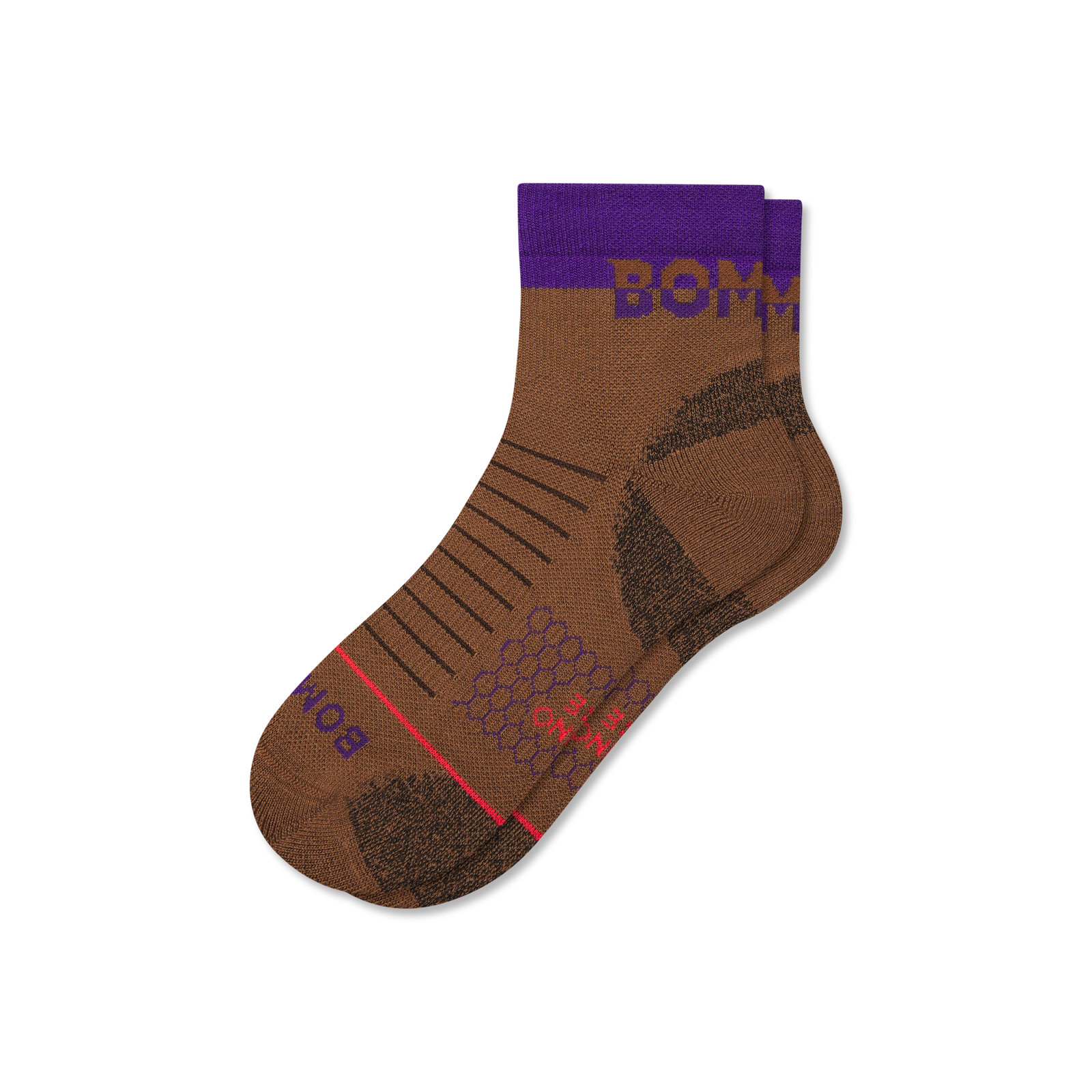 Merino Wool Blend Hiking Quarter Socks - dusted cocoa L [9718]