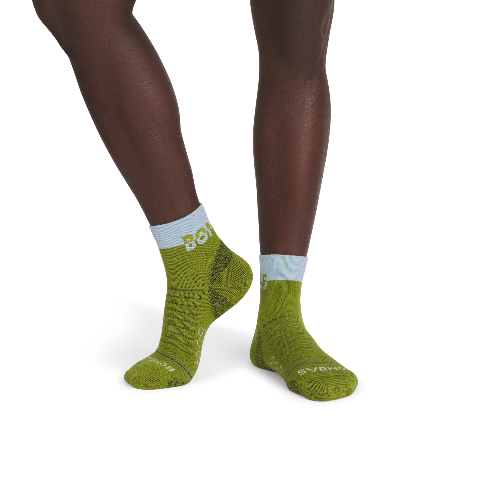 Merino Wool Blend Hiking Quarter Socks - olive twist MO1 [9718]