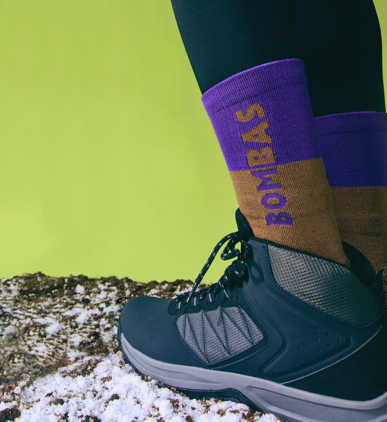 Merino Wool Blend Hiking Calf Socks - Dusted Cocoa [LIFESTYLE] [9719]
