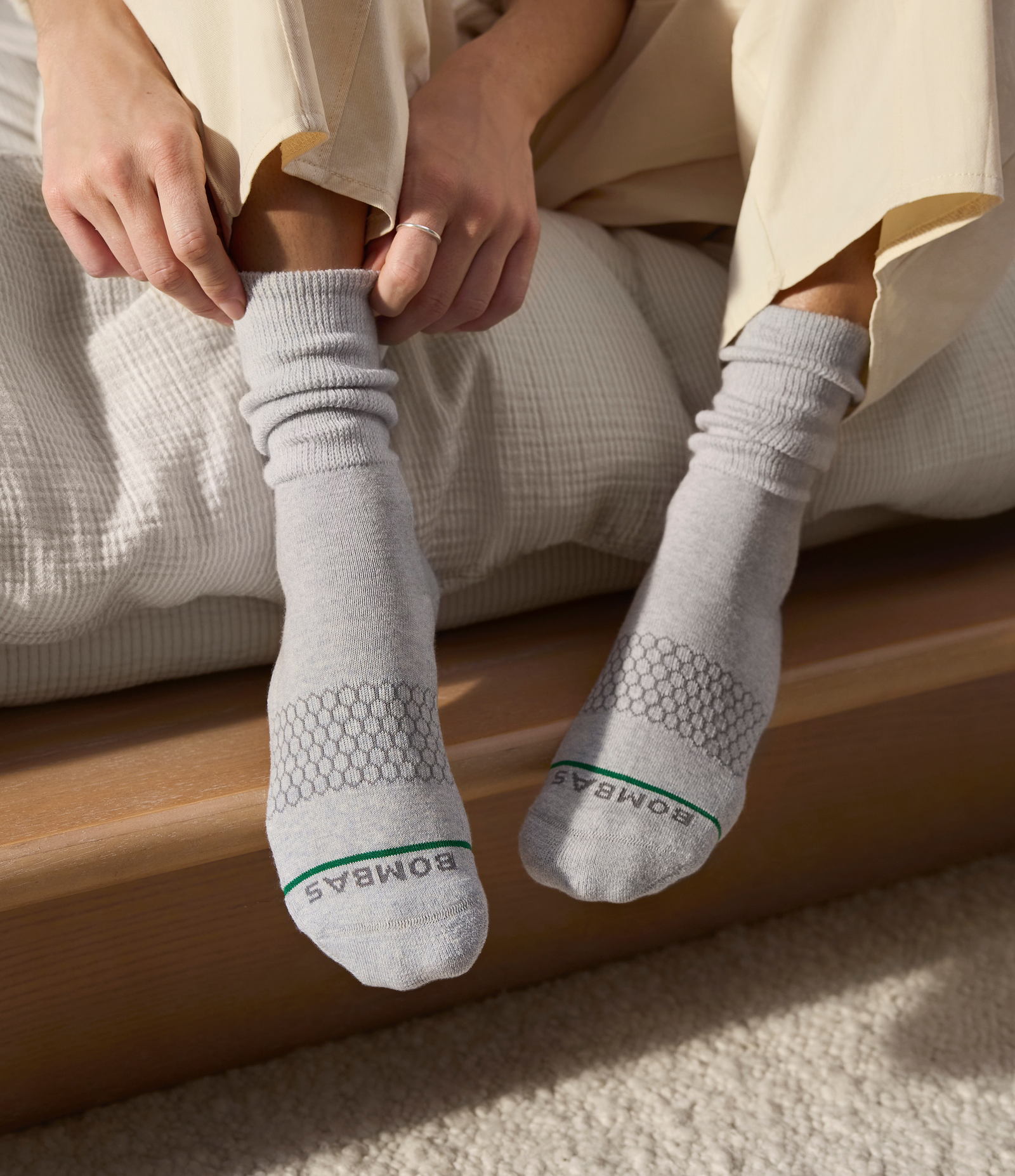 Merino Ultra Stretch Calf Socks - misty cloud htr [9812][LIFESTYLE]