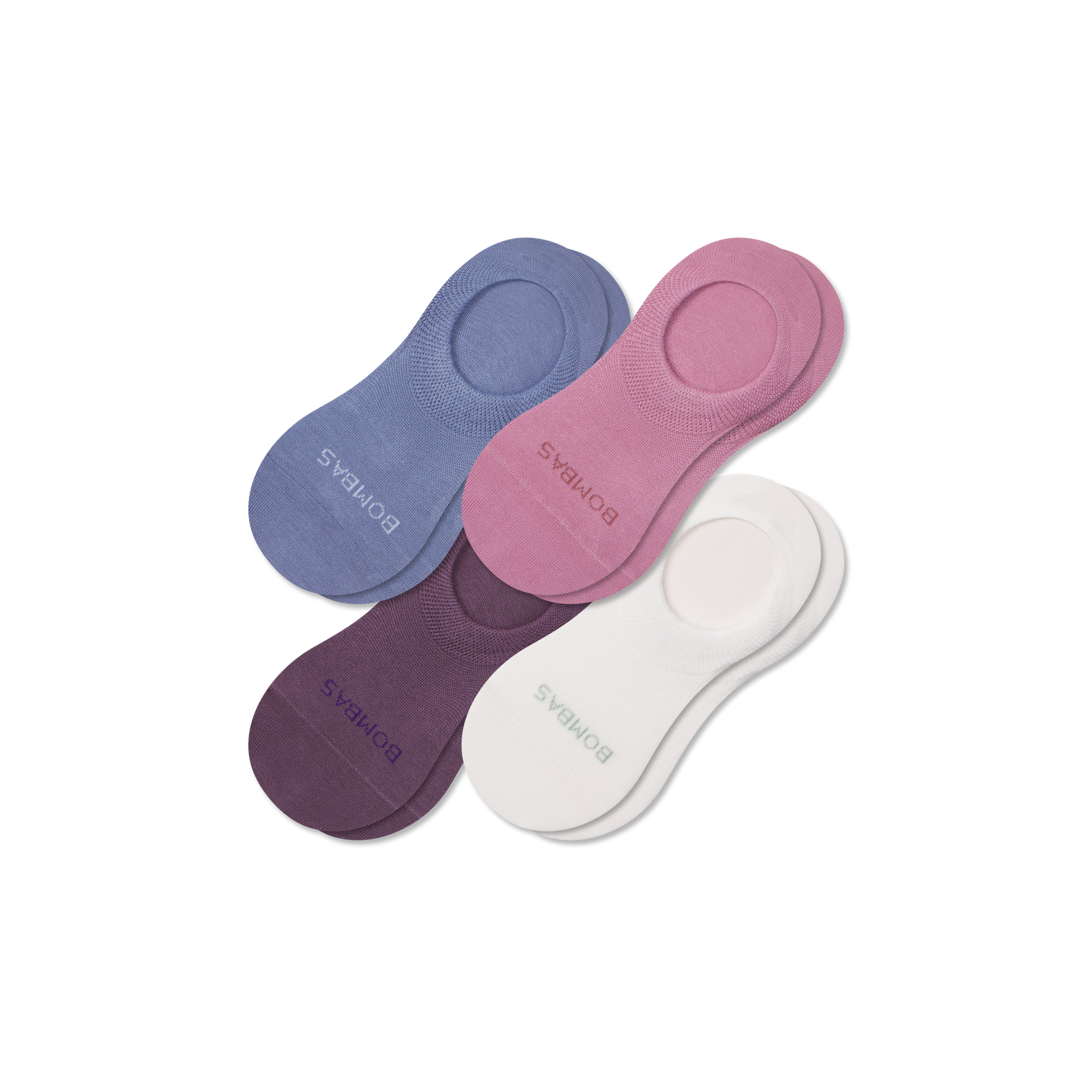 Women's Lightweight No Show Socks - berry blue mix L [9850]
