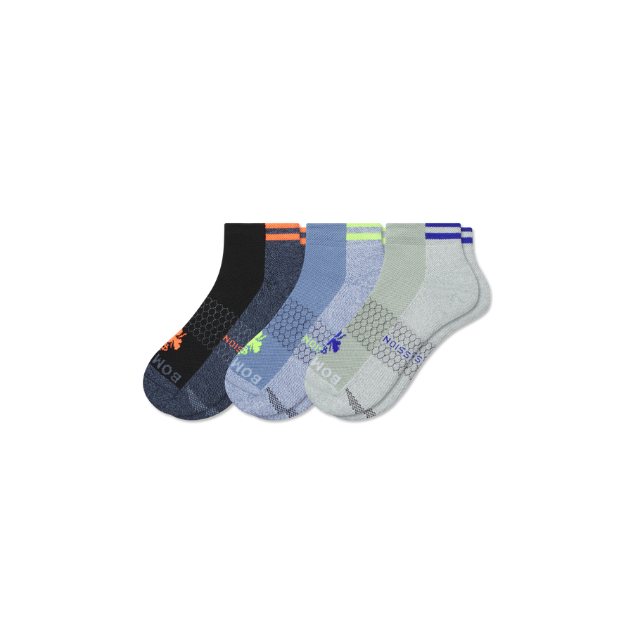 Men's Performance Compression Ankle Sock 3-Pack - Daily Recovery Support