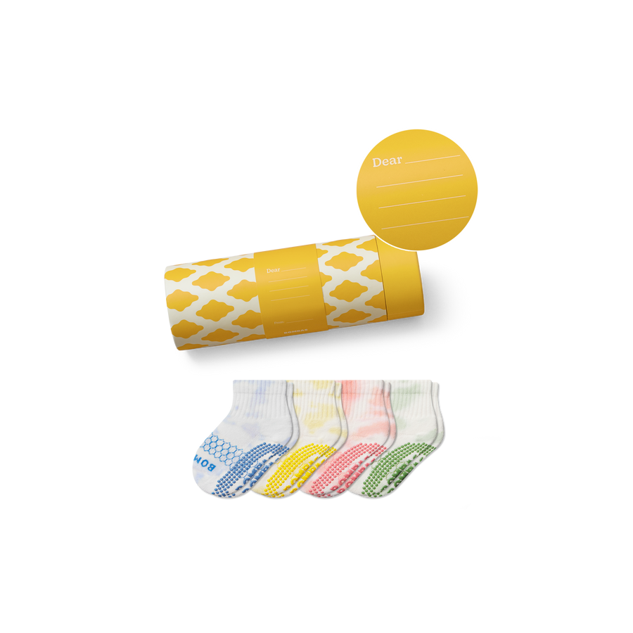 Toddler Celebration Gripper Calf Sock 4-Pack Gift Box - Ready Utility Pack