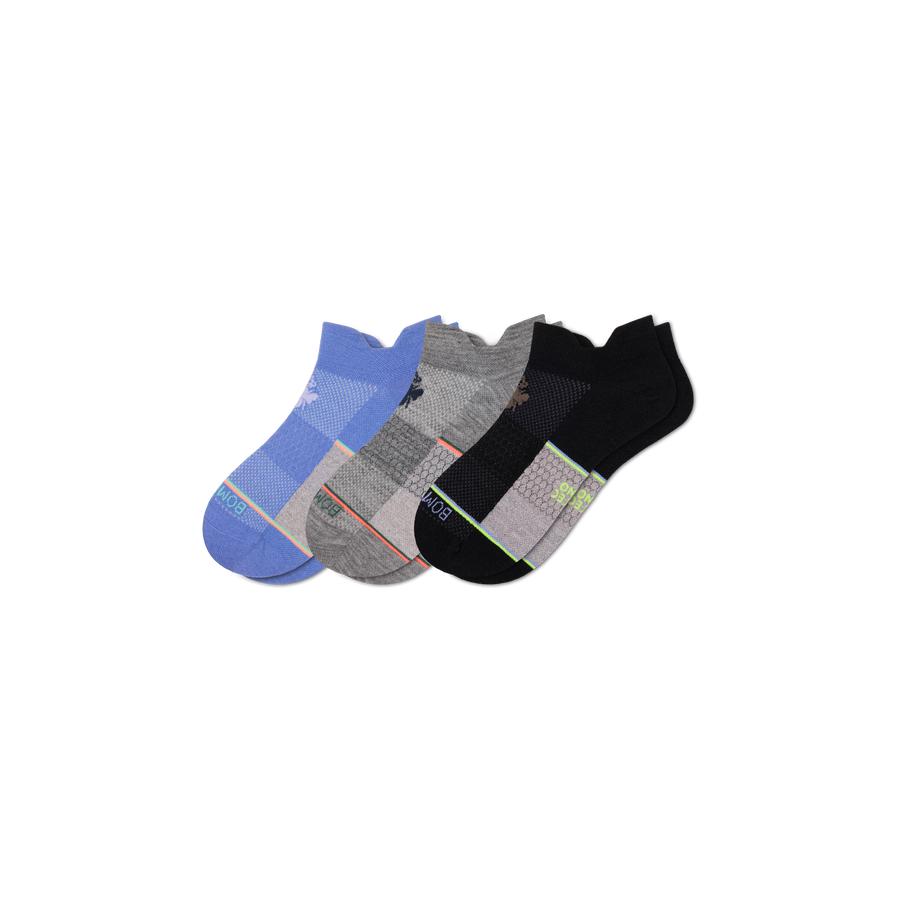 Men's UltraLite Sport Merino Wool Blend Ankle Sock 3-Pack - Easy Shift Support