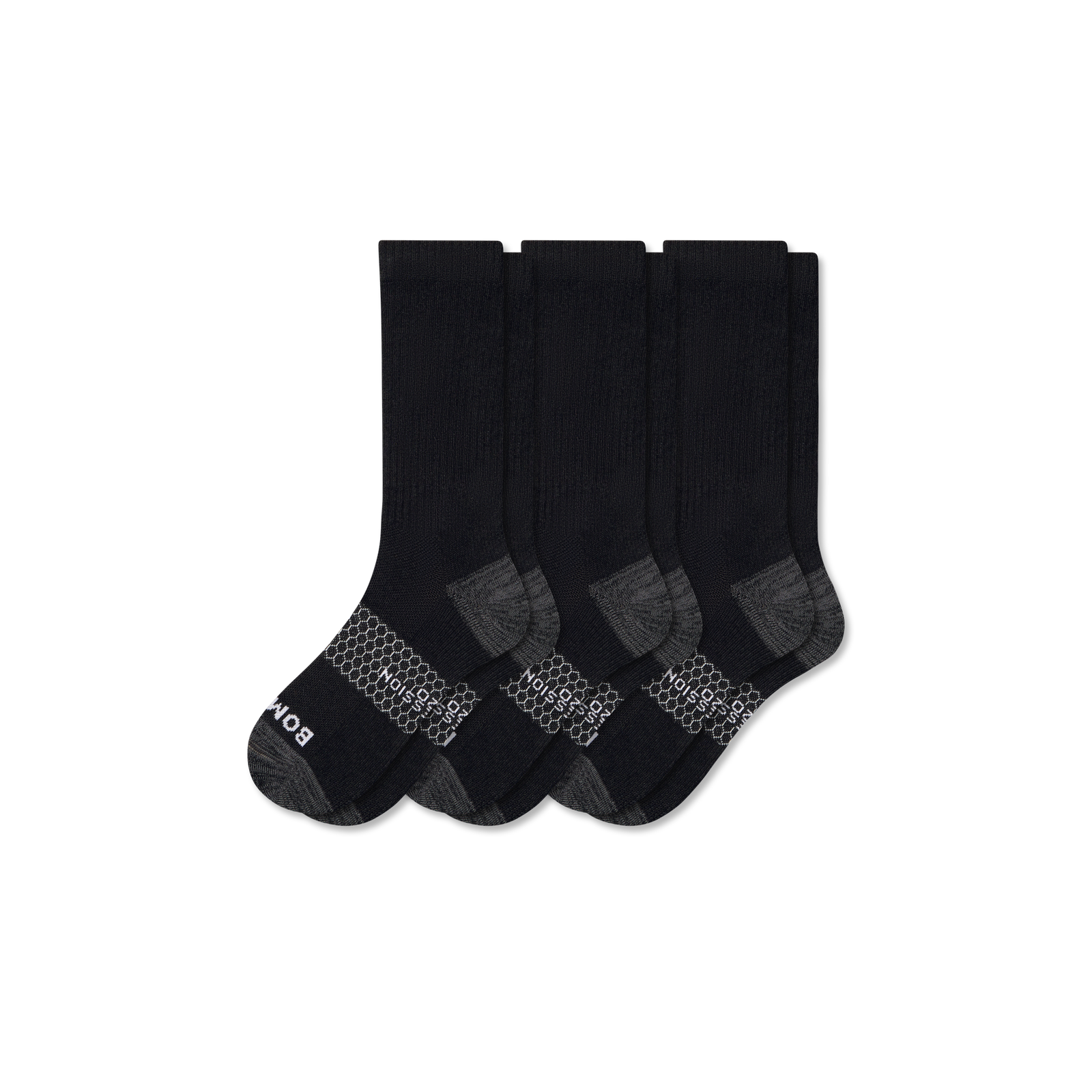 Everyday Compression Calf Sock 3-Pack (15-20mmHg) - Black L