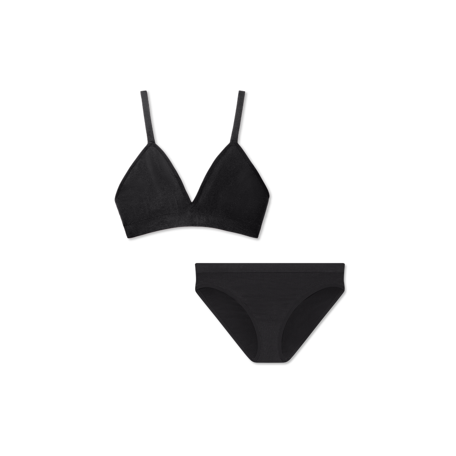 Women's Seamless Triangle Bralette + Bikini Pack - Seamless Lounge Fit