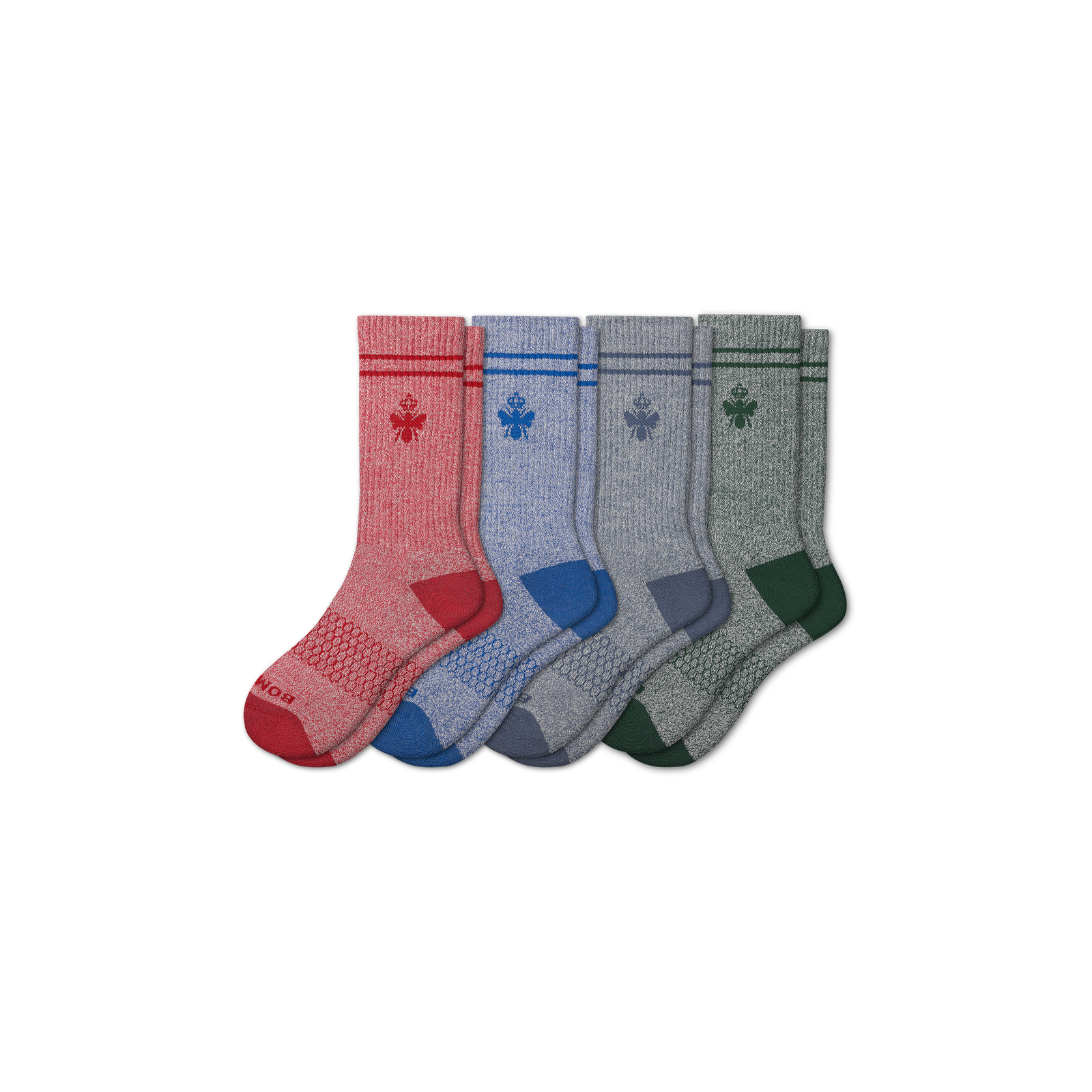 Men's Originals Calf Sock 4-Pack - blue-red-green-mix - 1