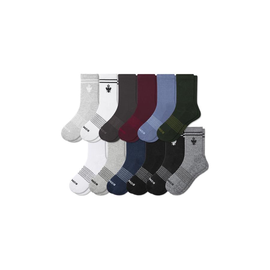 Men's Half Calf Sock 12-Pack - Active Low Cut Wear