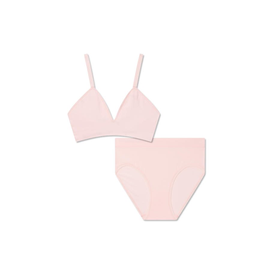 Women's Seamless Triangle Bralette + High Rise Brief Pack - Modern All Day Fit