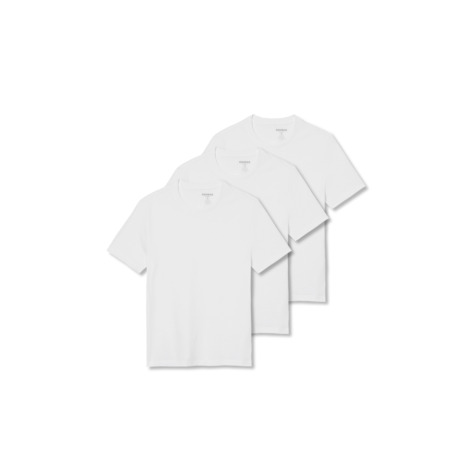 Women's Pima Cotton Slim Crew Neck T-Shirt 3-Pack - Bright White L