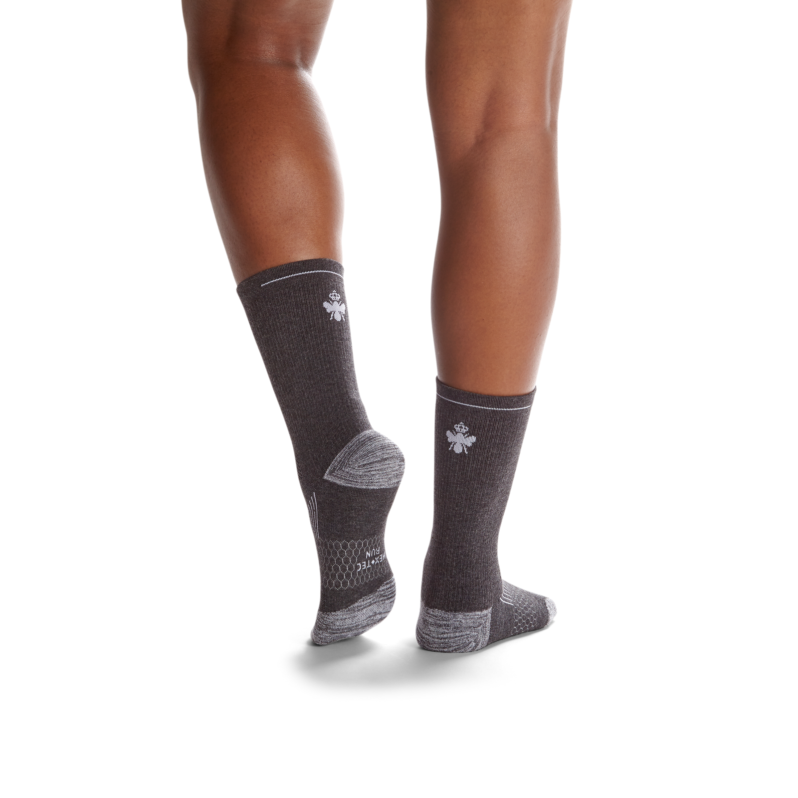 Women's Running Calf Sock 6-Pack - charcoal-bee - 21