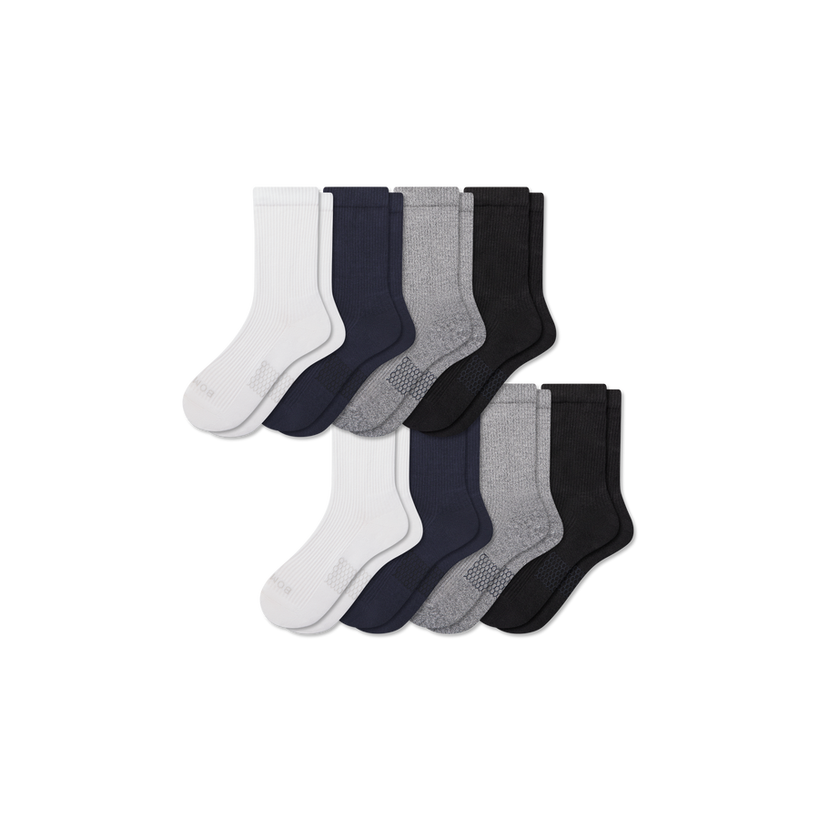 Men's Modern Rib Half Calf Sock 8-Pack - Daily Trail Cushion