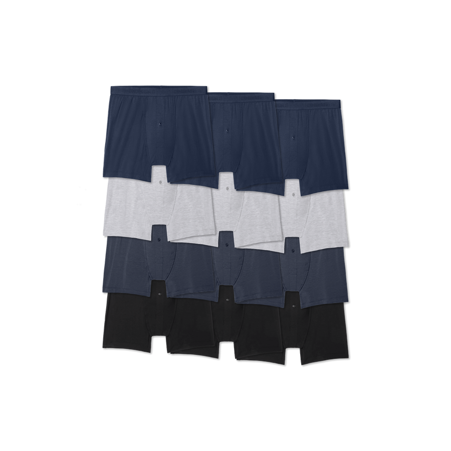Men's Cotton Modal Blend Boxer 12-Pack - Easy Base