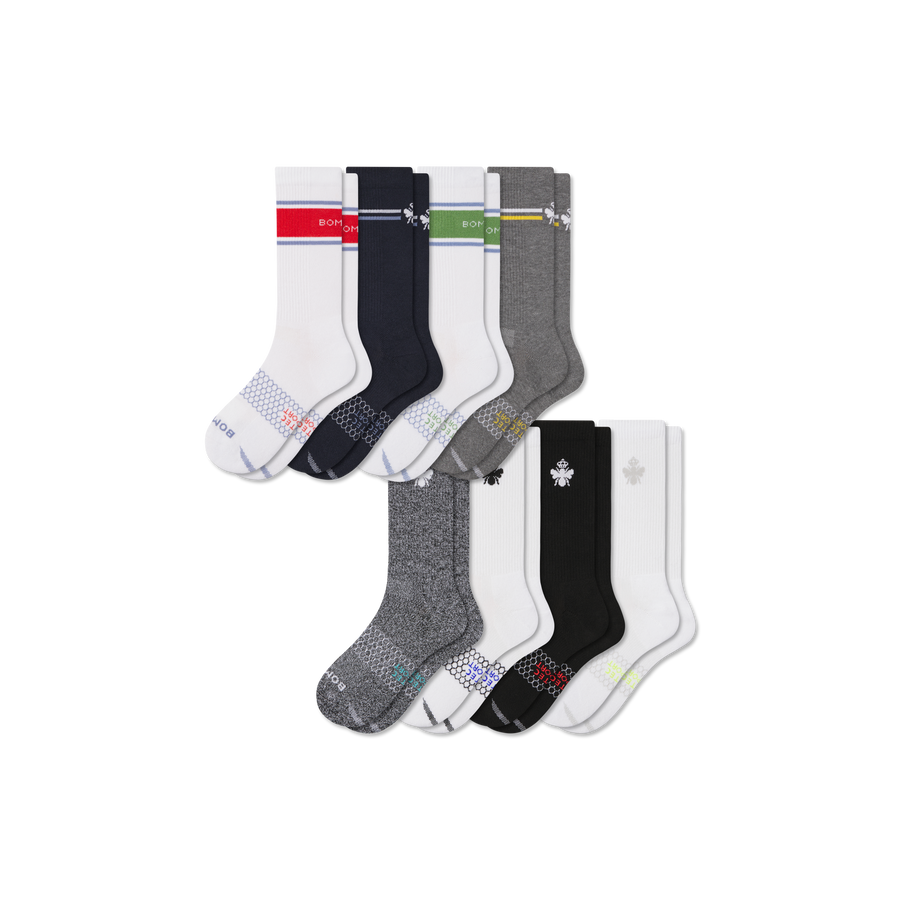 Women's All Sport Calf Sock 8-Pack - Comfort Everyday Step