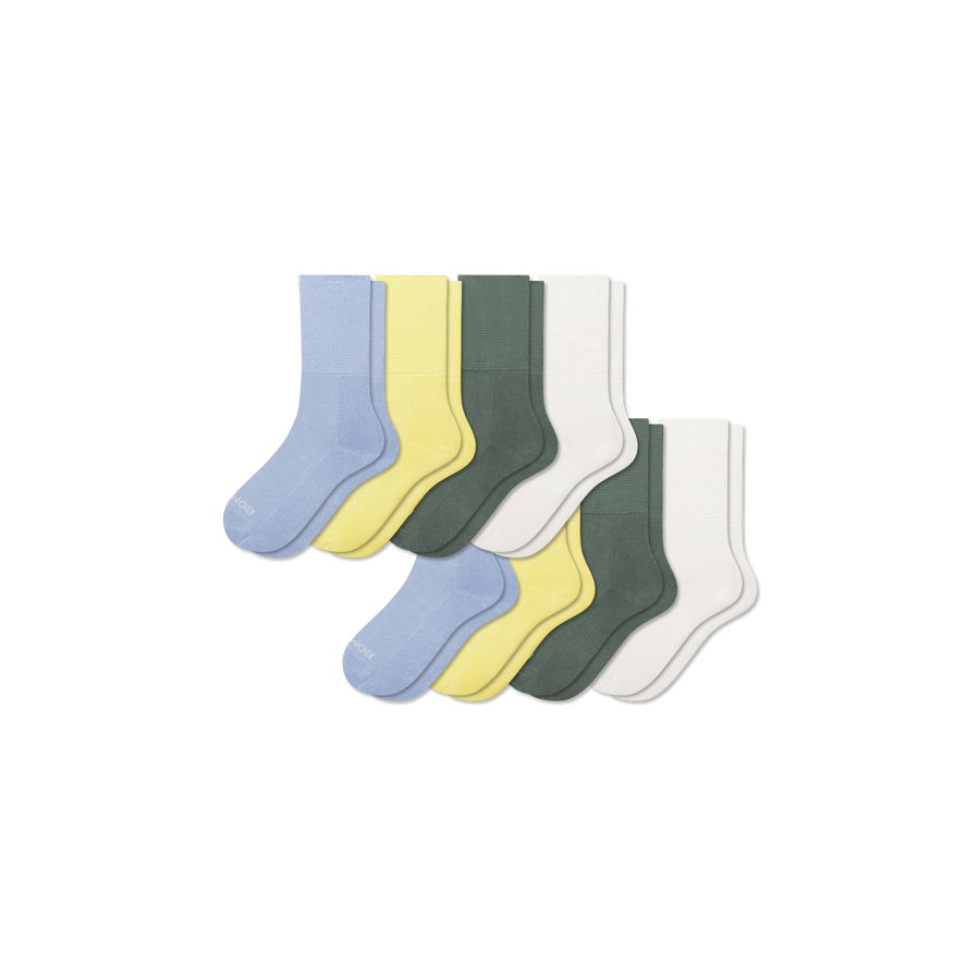 Youth Ultra Stretch Calf Sock 8-Pack - Classic No Show Step