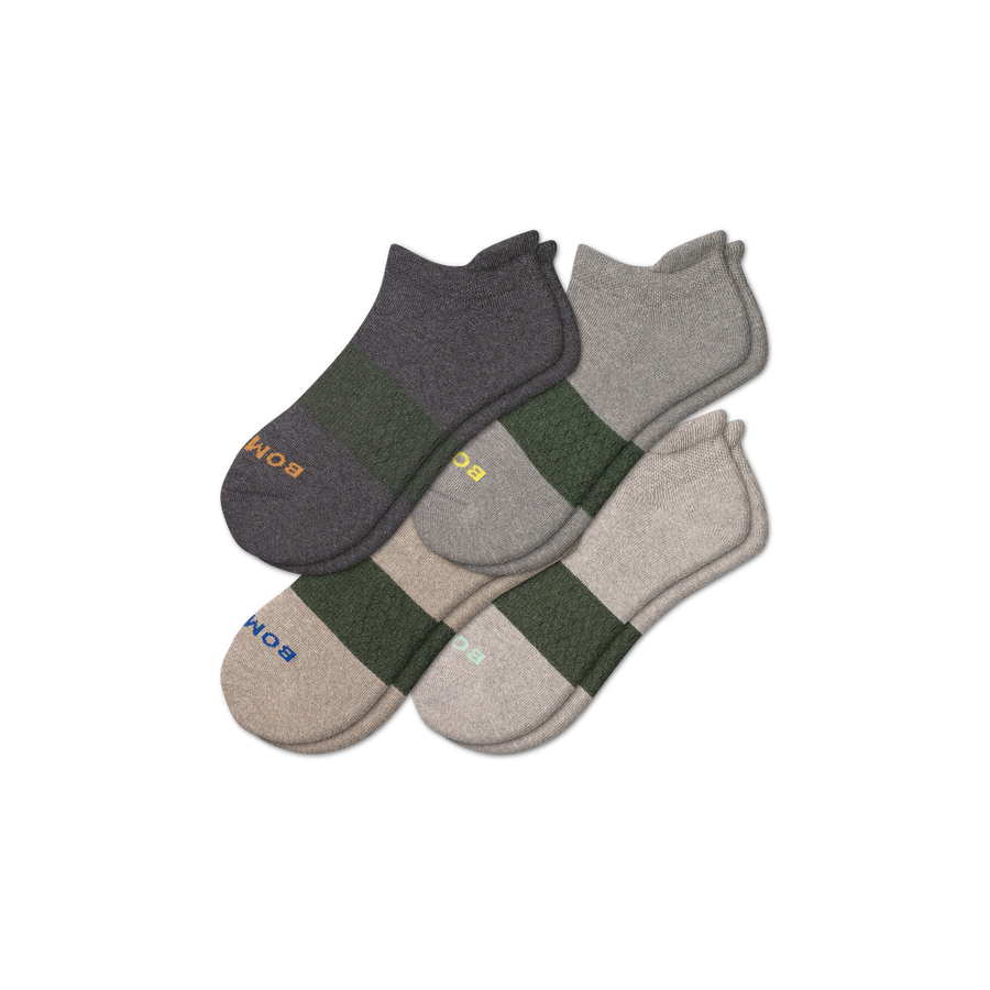 Men's Kind Knit Ankle Sock 4-Pack - Light Trail Cushion