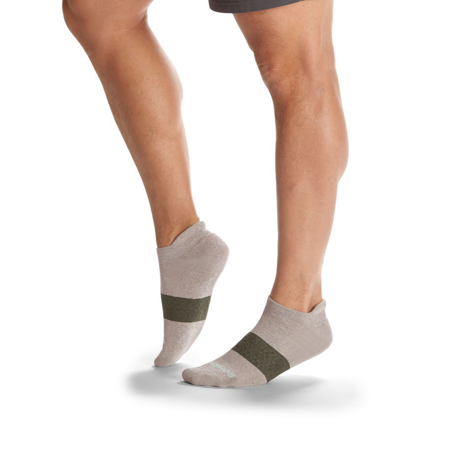 Men's Kind Knit Ankle Sock 4-Pack - grey-camel-mix - 4