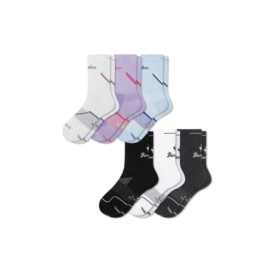 Women's Run Half Calf Sock 6-Pack - Cushion Low Cut Wear
