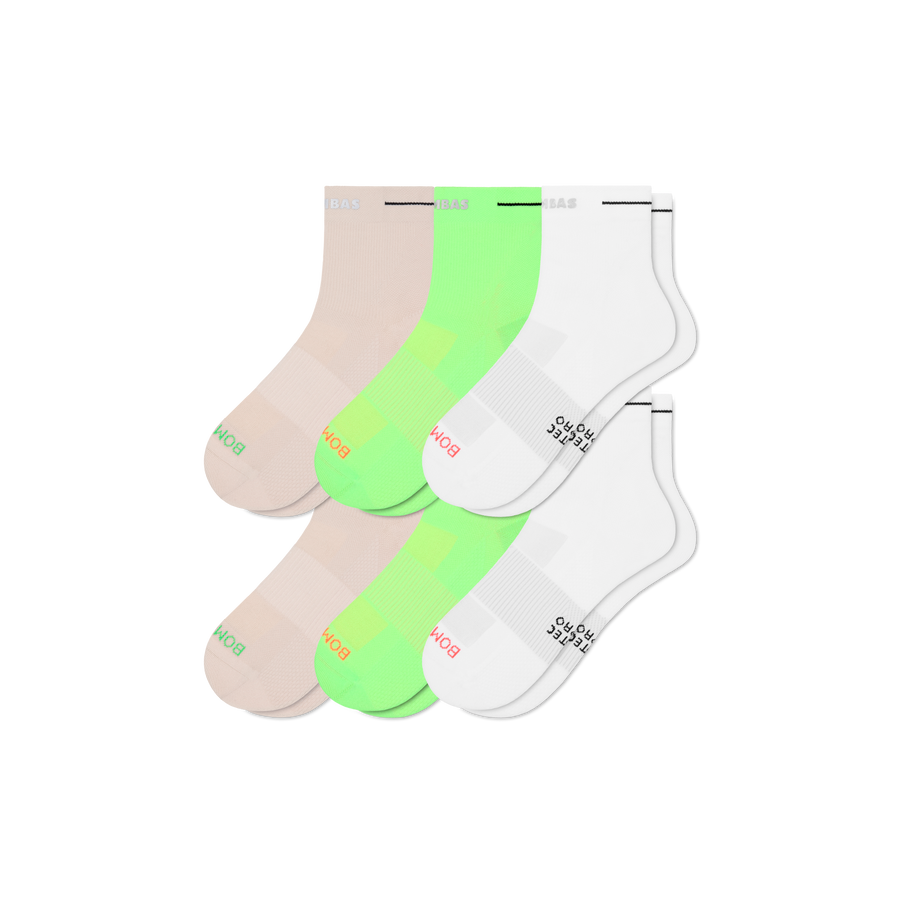 Women's RunPro Quarter Sock 6-Pack - Easy Lounge Comfort