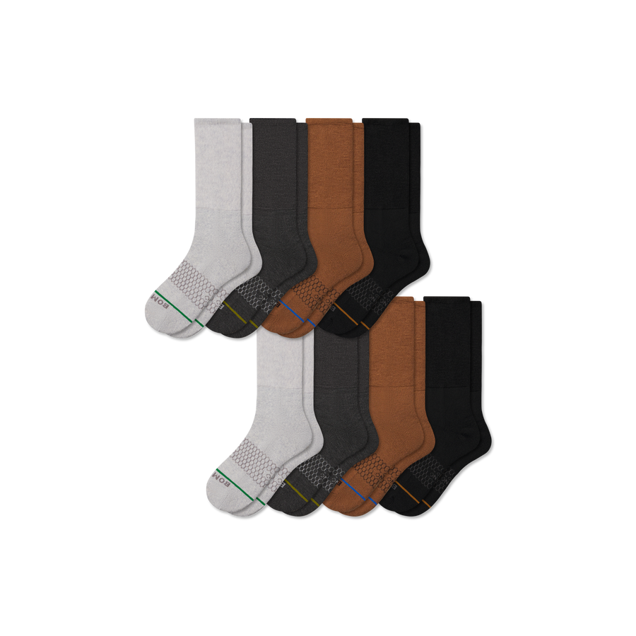 Women's Merino Blend Ultra-Stretch Calf Sock 8-Pack - Classic Recovery Rotation