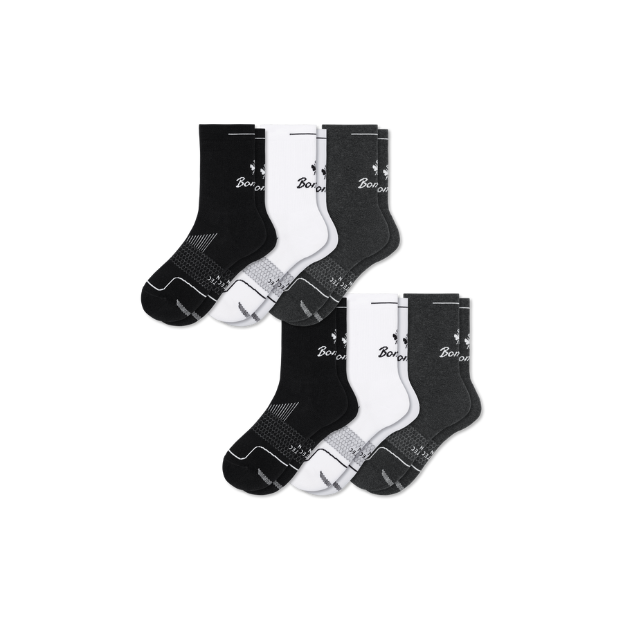Men's Run Half Calf Sock 6-Pack - Cozy School Step