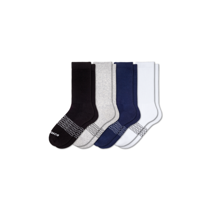 Men's Solids Calf Sock 4-Pack - mixed - 4