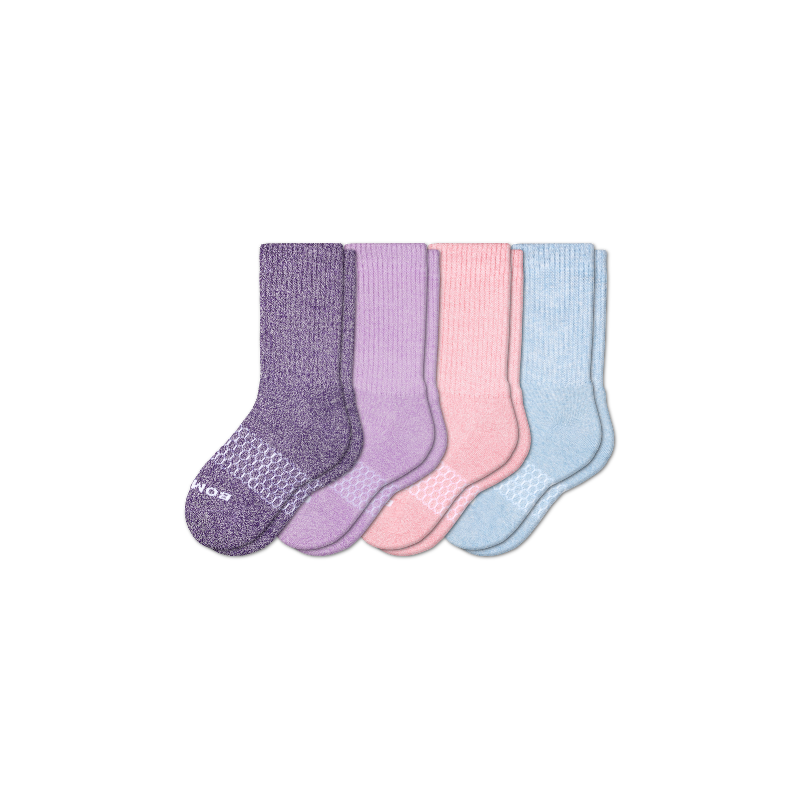 Youth Marl Calf Sock 4-Pack - mixed-pastel - 2