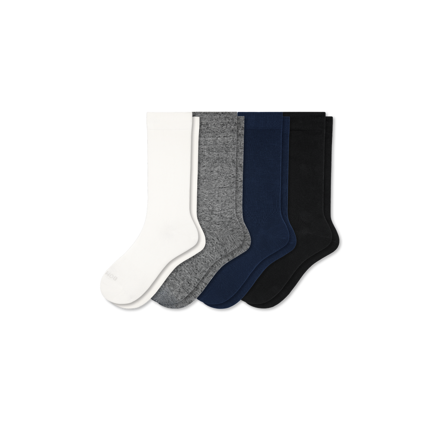 Women's Lightweight Calf Sock 4-Pack - Smooth Travel Rotation
