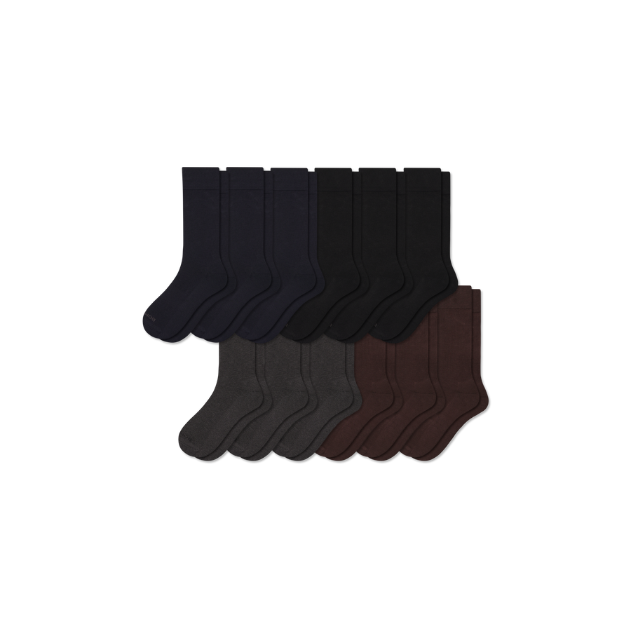 Men's Dress Calf Sock 12-Pack - Classic Studio Comfort