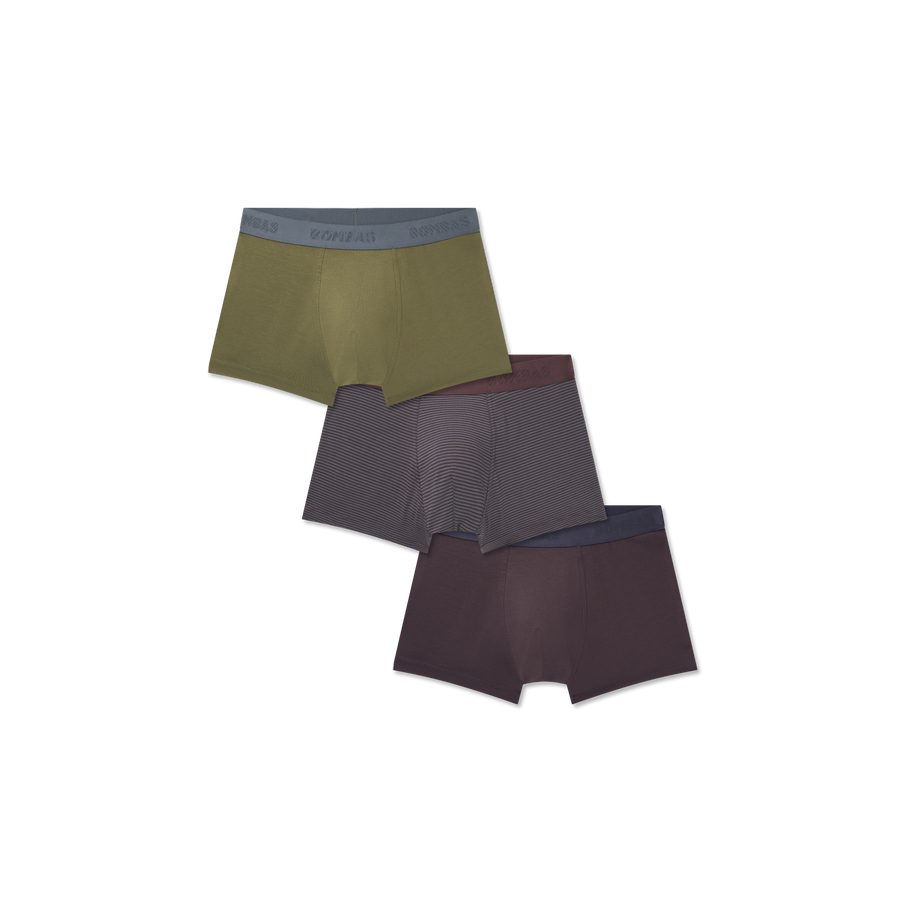 Men's Cotton Modal Blend Trunk 3-Pack - Second Soft Fit