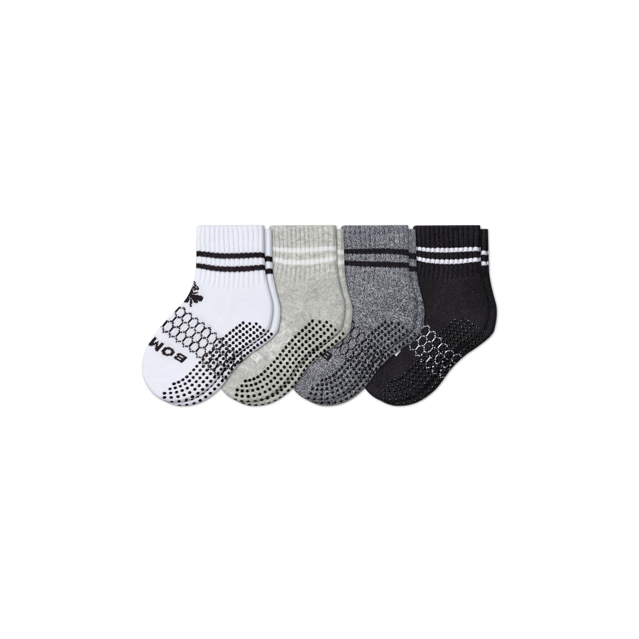 Toddler Originals Gripper Calf Sock 4-Pack - Breathable Wear
