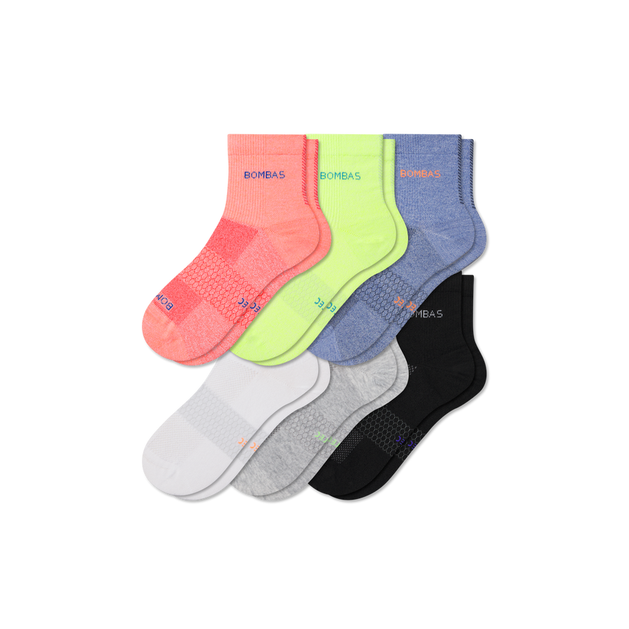 Women's UltraLite Sport Quarter Sock 6-Pack - Steady Everyday Step